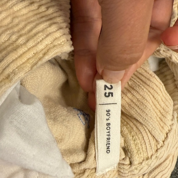 Pacsun size 25 90s boyfriend mushroom decal jeans/cords - Picture 6 of 6